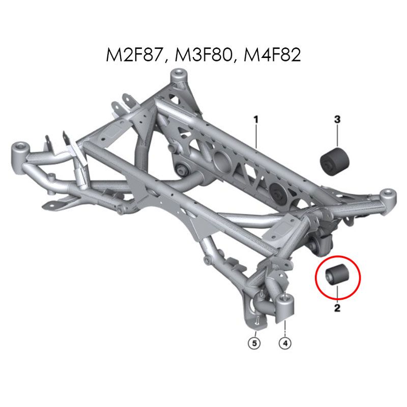 Millway Motorsport Rear Inner Lower Uniball Bushings (E82 1M, E9X M3, F8X/G8X M2/M3/M4)