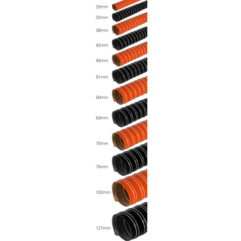 B-G Air Ducting Hose – Dual Layer – Black