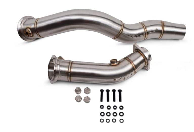 VRSF 3" BRUSHED DOWNPIPES FOR S55 F87 M2 COMPETITION, F80 M3 & F82 M4