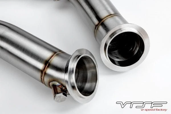 VRSF 3" BRUSHED DOWNPIPES FOR S55 F87 M2 COMPETITION, F80 M3 & F82 M4