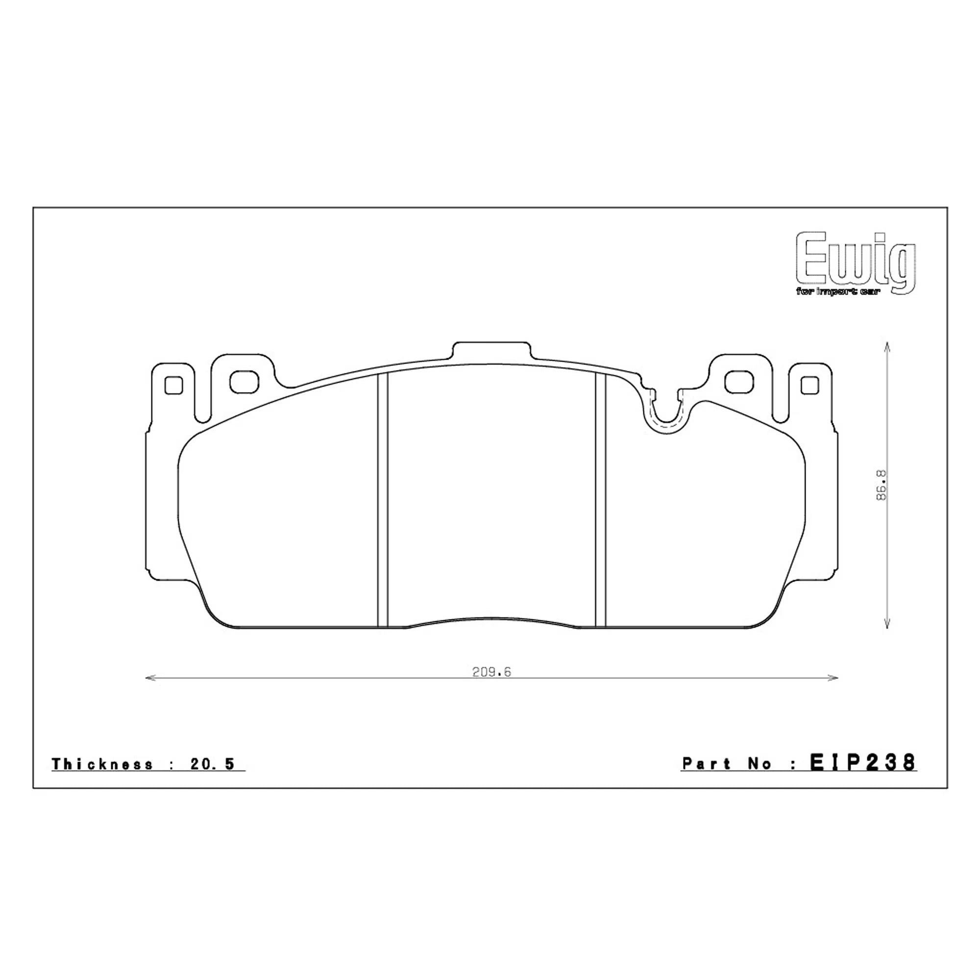 Endless MX-72 PLUS FRONT Brake Pads BMW F8X M2 M3 M4 & F2X M135i M235i M140i M240i