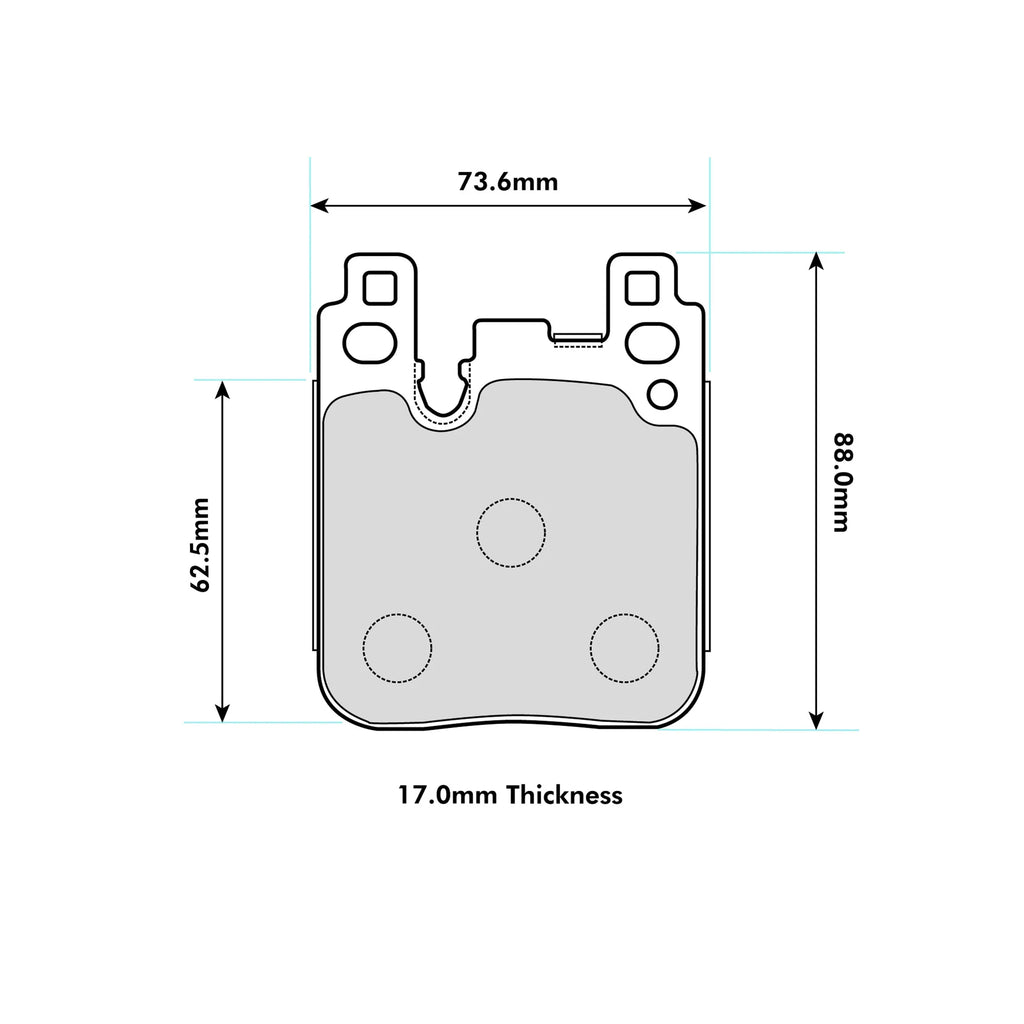 Ferodo DS1.11 Brake Pads BMW M Lite & M Vehicles Rear FCP4663W