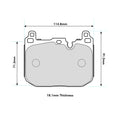 Ferodo DS1.11 Brake Pads BMW M Lite & M Vehicles Front FCP4611W