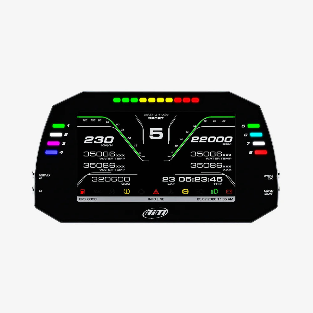 Aim MXG 1.3 7" TFT Car Dash Display Logger